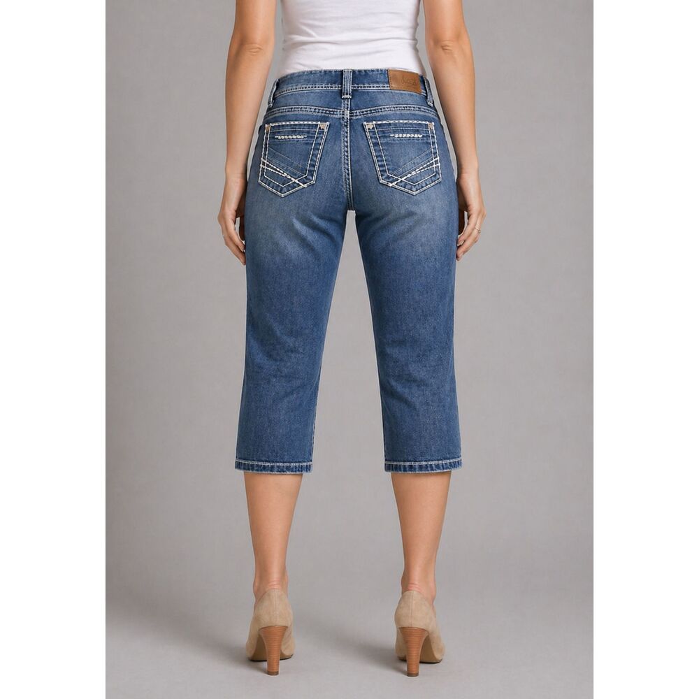 Buckle BKE Payton Pittsboro Jean Capri Contrast Stitch 27